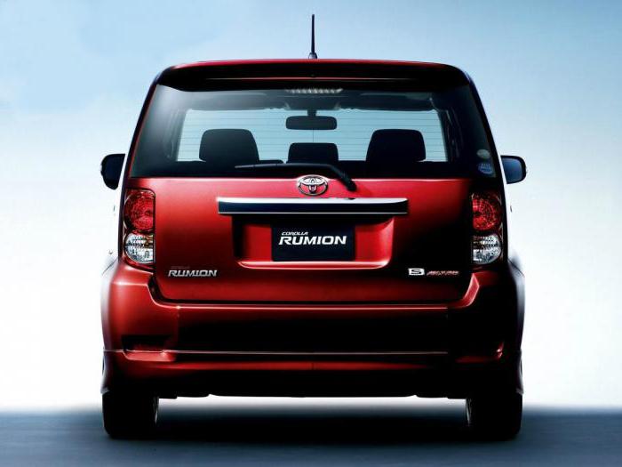 "Toyota-Rumion": kompaktiško japoniško minivens aprašas ir specifikacijos