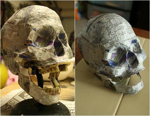 Kaip padaryti popieriaus kaukolę: mes savimi savimi