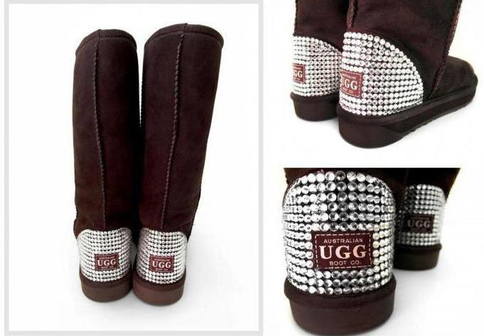 Uggs su brangakmeniais - madingi ir patogūs batai kiekvieną dieną