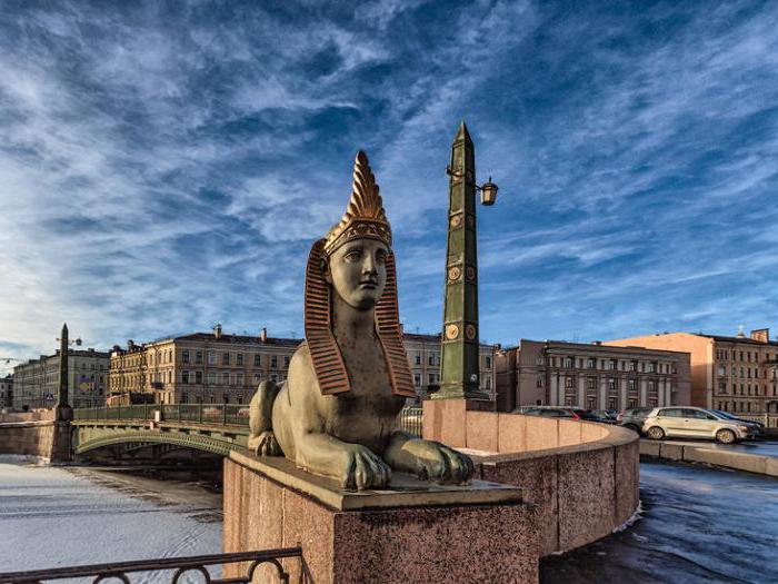 Egipto tiltas Sankt Peterburge: nuotrauka ir apžvalgos turistų
