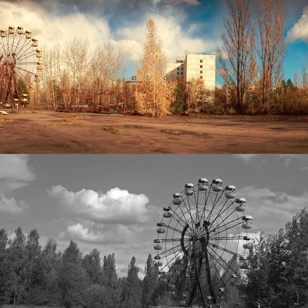 Ukraina - miestas Pripyat