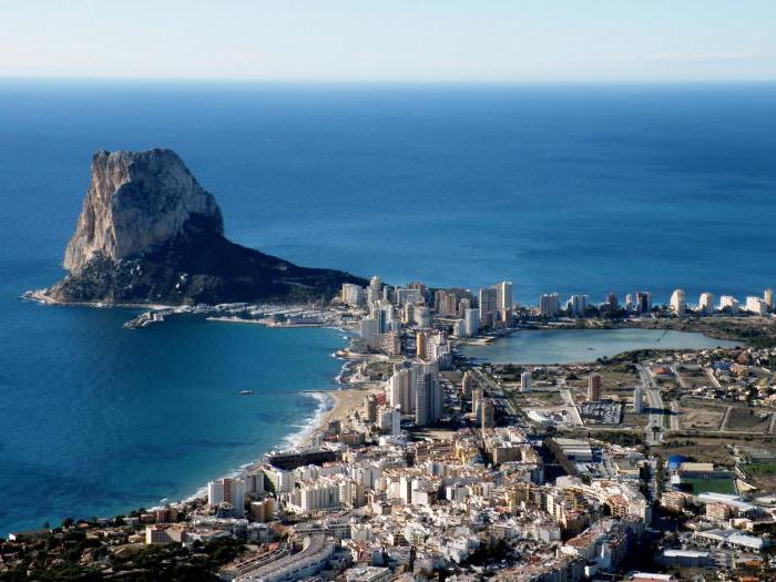 Calpe Ispanija Apžvalgos turistų ir aprašymas