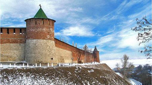 Žemutinis Naugardas. Kremliaus tvirtovė miesto centre (nuotrauka)