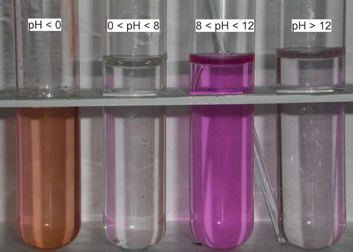 Phenolftaleino testas - kontrolinis elementas